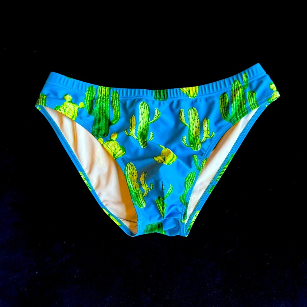 Cactus Print Swim Briefs
